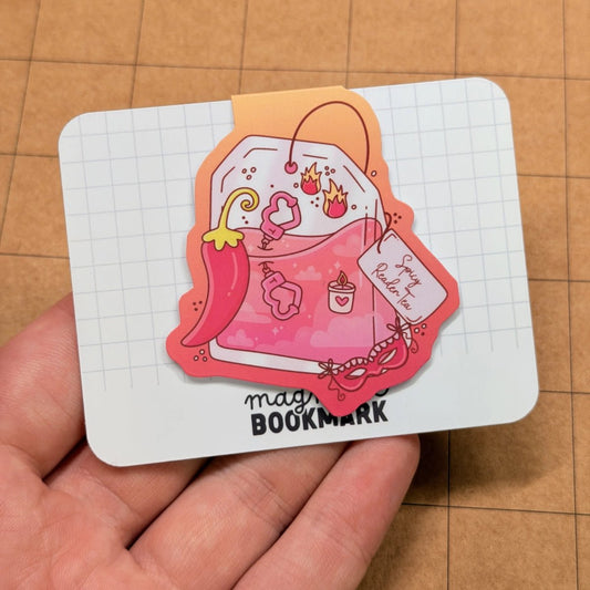 Spicy Reader Tea | Magnetic Bookmark - Stickiply