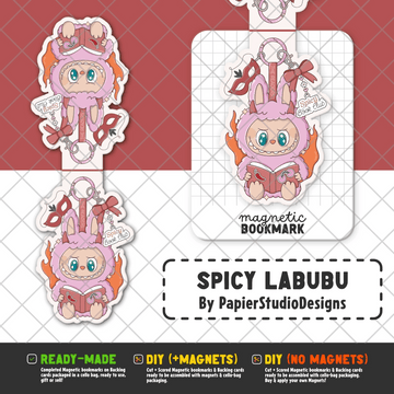 Spicy Labubu | Magnetic Bookmark