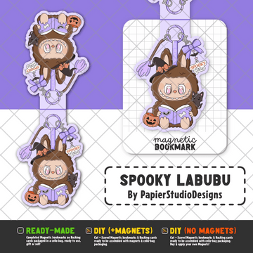 Spooky Labubu | Magnetic Bookmark