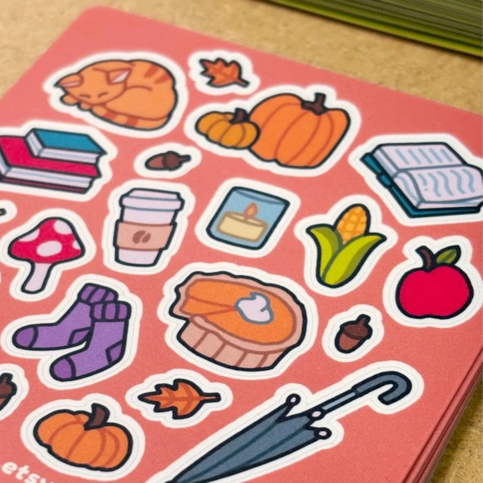 Autumn Sticker sheet custom