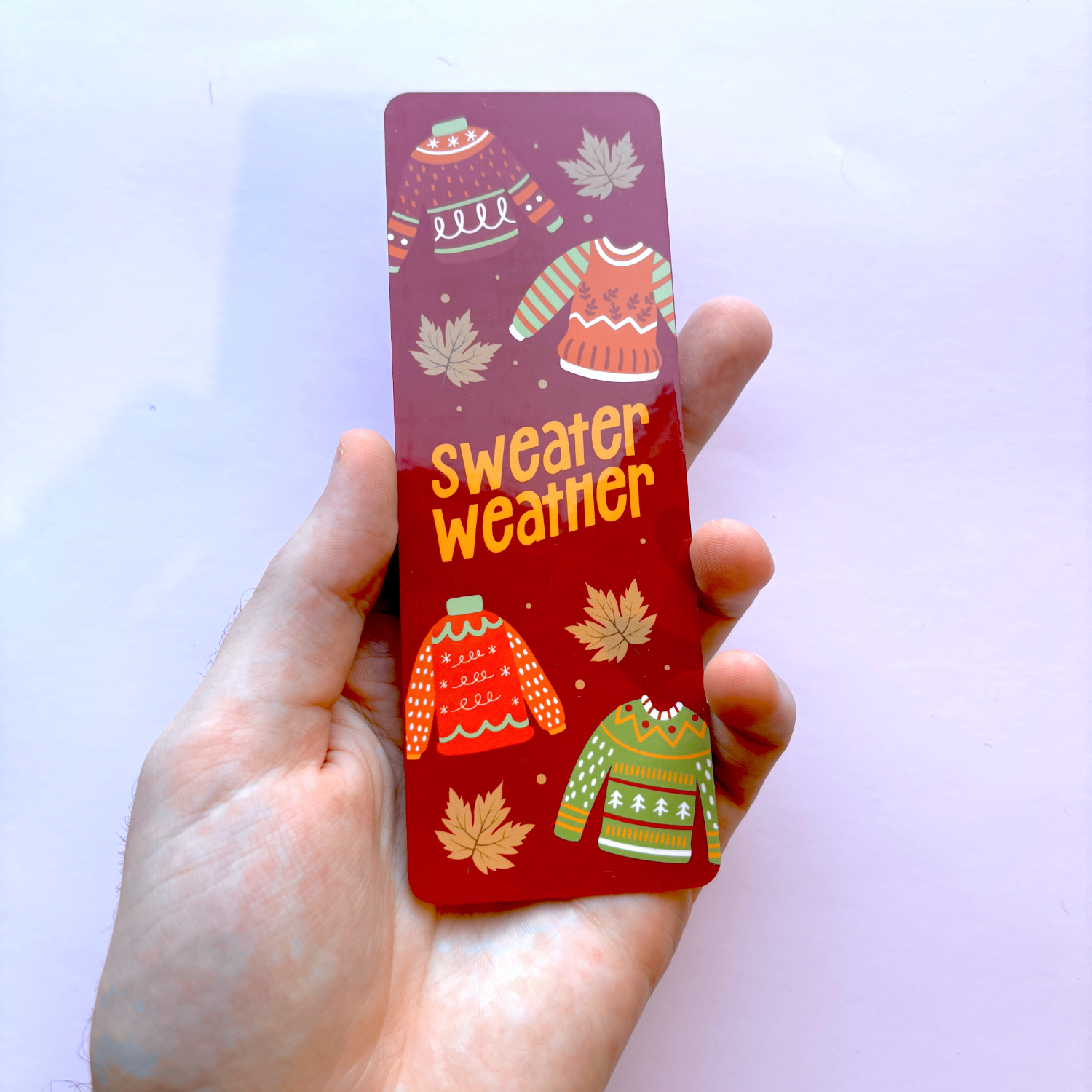 Sweater Weather Bookmark (Autumn Collection) - Premium Bookmark - Just £1.75!