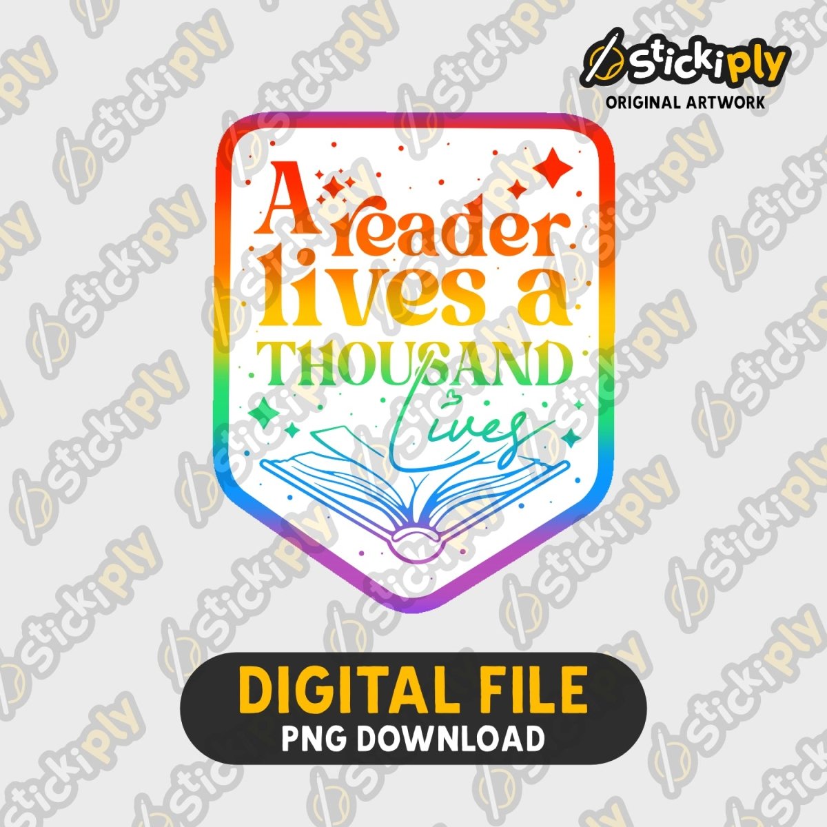 Thousand Lives (Rainbow) Digital Download Stickiply
