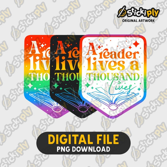 Thousand Lives (Rainbow) - Digital Download - Stickiply