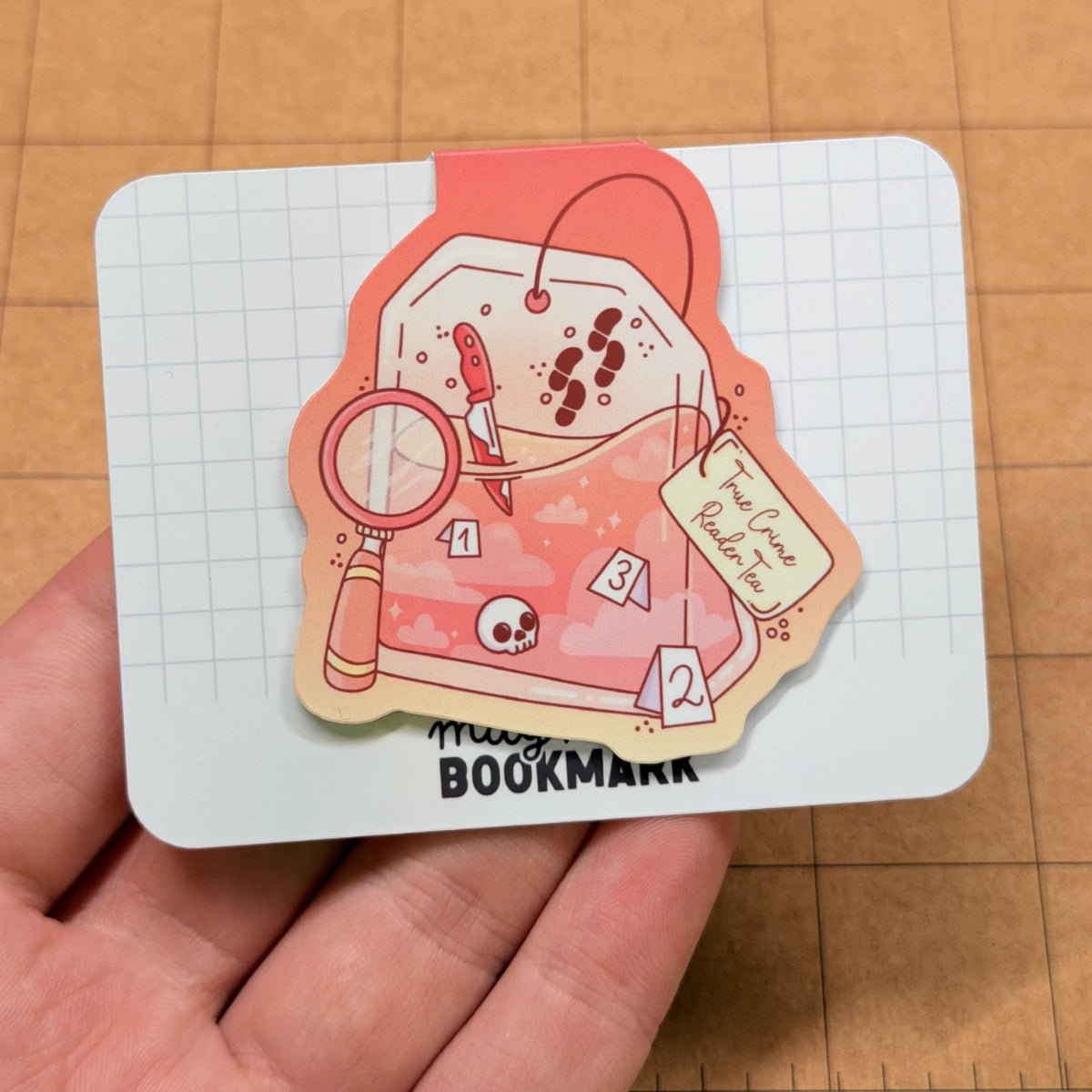 True Crime Reader Tea | Magnetic Bookmark - Stickiply